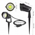 3W/5W AC230V COB LED Gartenlampe Erdspieß Strahler mit 1Meter Kabel und EU Stecker IP65